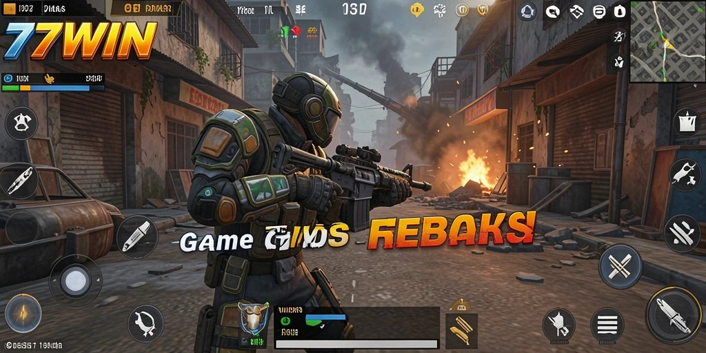 Gameplay menegangkan dari 77WIN dalam aksi pertempuran TPS.