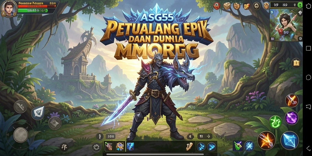Tampilan gameplay ASG55 dengan grafis yang menawan dan karakter yang menarik.