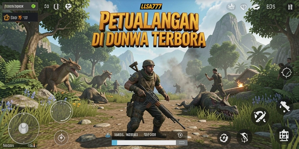 Tangkapan layar gameplay LUSA777 di dunia terbuka yang luas dan mendetail.