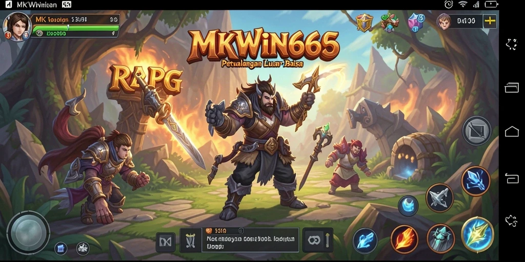 Tampilan menakjubkan dari gameplay <strong>MKWIN666</strong> di dunia RPG yang imersif.