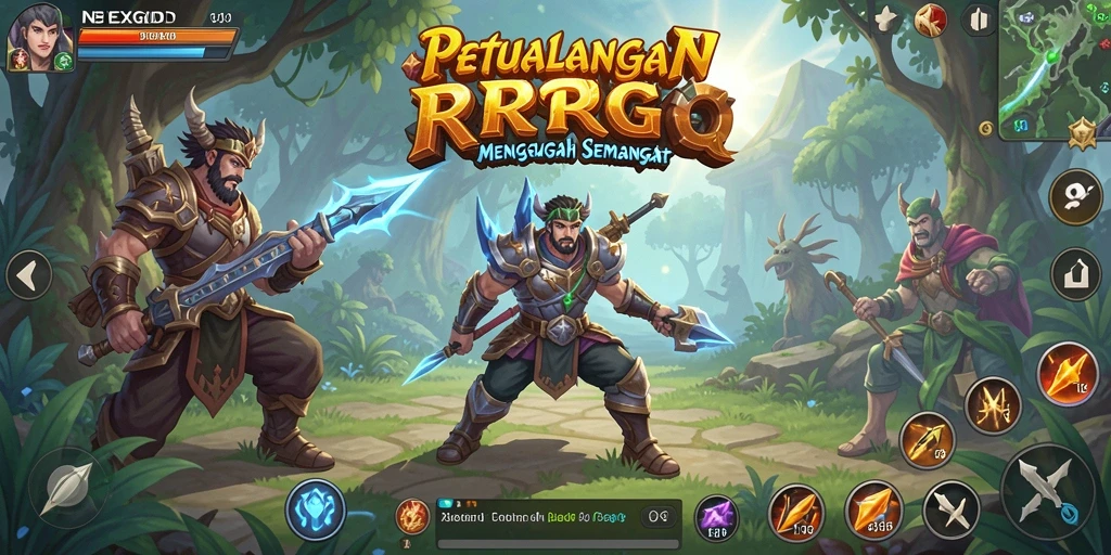 Tangkapan layar menampilkan aksi seru dalam permainan NEXGID.