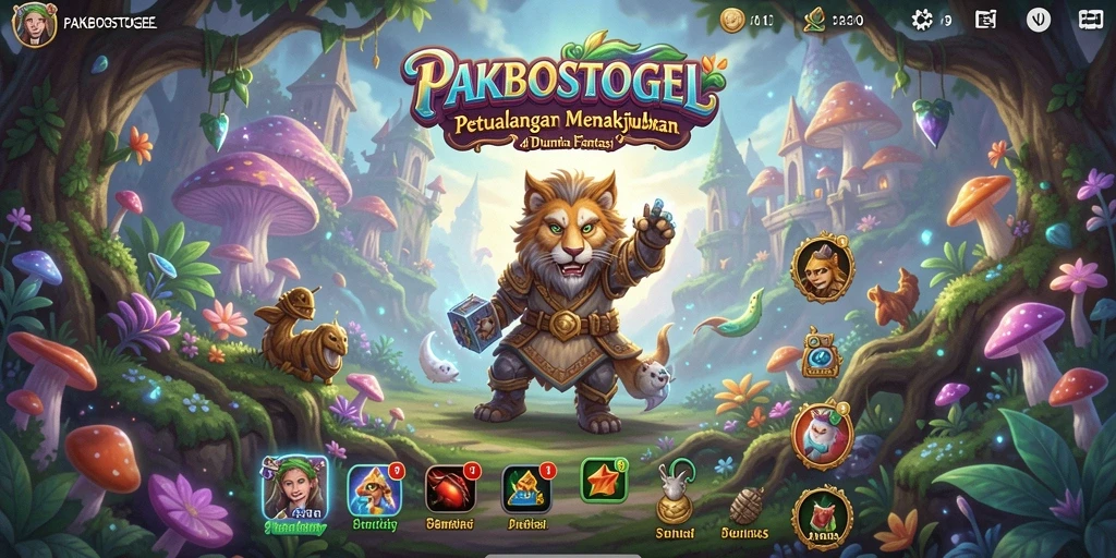 Tampilan gameplay PAKBOSTOGEL yang penuh warna dan menegangkan.