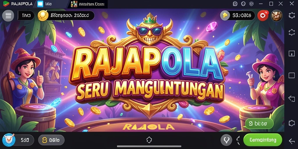 Tampilan gameplay menarik dari permainan slot RAJAPOLA.