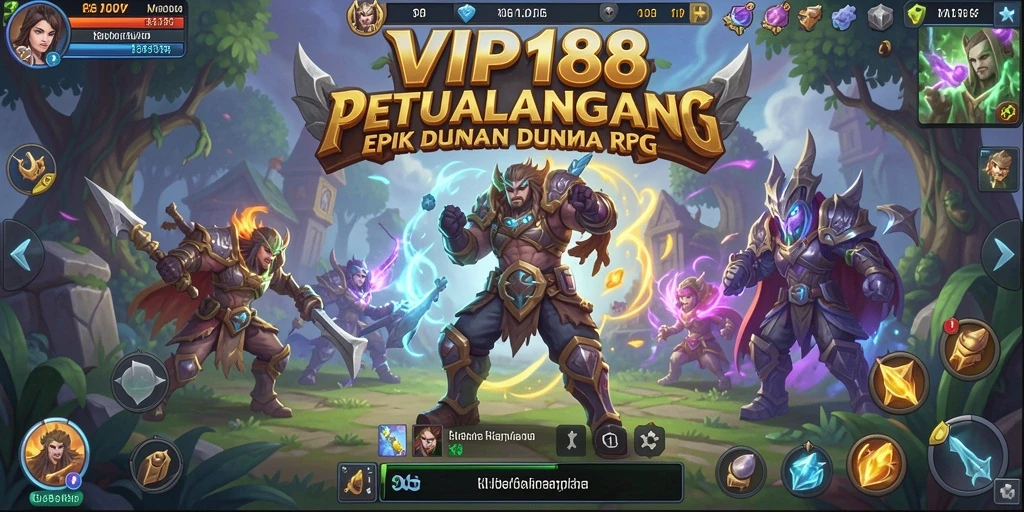 Tangkapan layar dari gameplay RPG yang seru dan mendebarkan di VIP188.